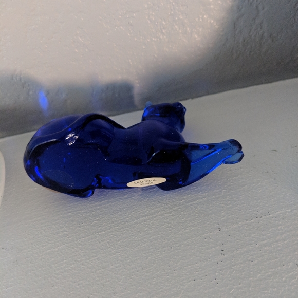 Vintage Franklin Mint Curio Cat Collection Cobalt Blue Decor Spiritual Realm - Picture 3 of 6